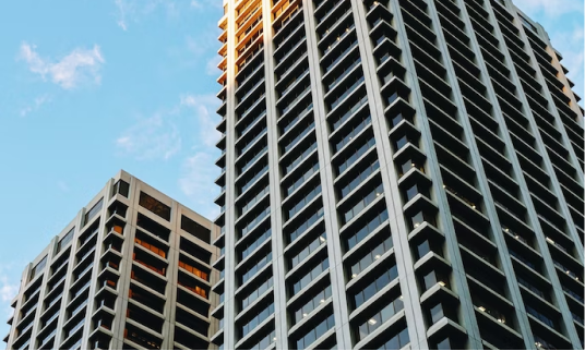 A picture of Bow Valley Square, an office building in downtown Calgary, AB, 360's current head office.